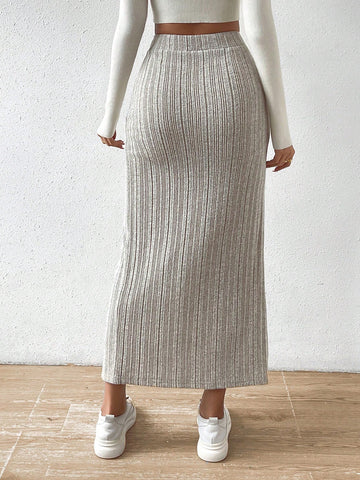 Essnce Wrap Hem Skirt