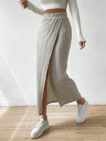 Essnce Wrap Hem Skirt