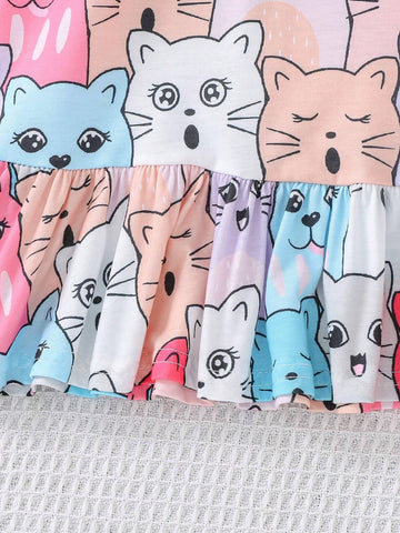 Fashion Cute Casual Halter Neck Little Girls Dress
