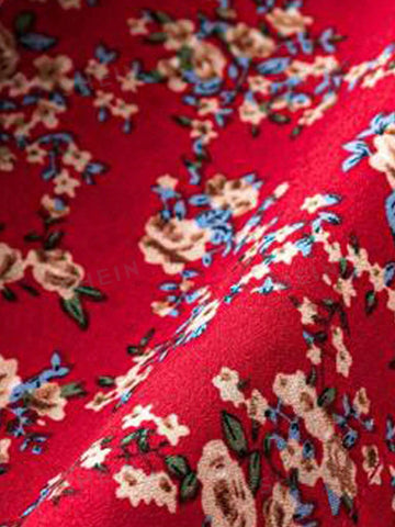 Frenchy Ditsy Floral Print Elastic Waist Skirt