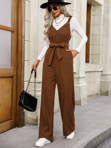 Dungarees With Double Pocket Design