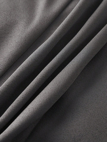 Frenchy High-Waist Gray Pleated A-Line Mini Skirt, Flattering And Anti-Flashing Design