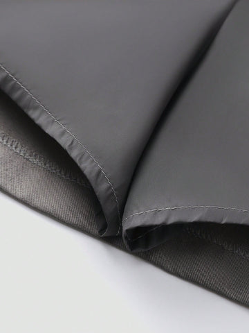 Frenchy High-Waist Gray Pleated A-Line Mini Skirt, Flattering And Anti-Flashing Design