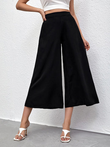 Frenchy High Waist Wide Leg Pants