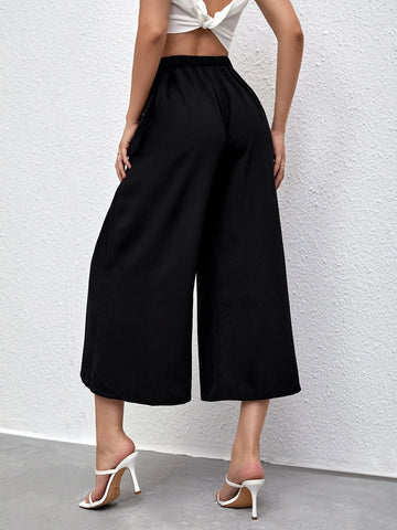 Frenchy High Waist Wide Leg Pants