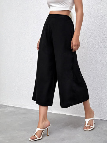 Frenchy High Waist Wide Leg Pants