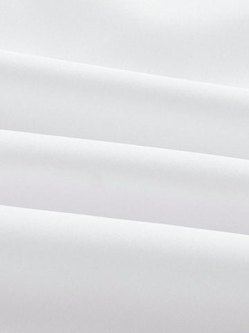 Loose Basic Casual Shirt With Short Front And Long Back, And Lantern Sleeves