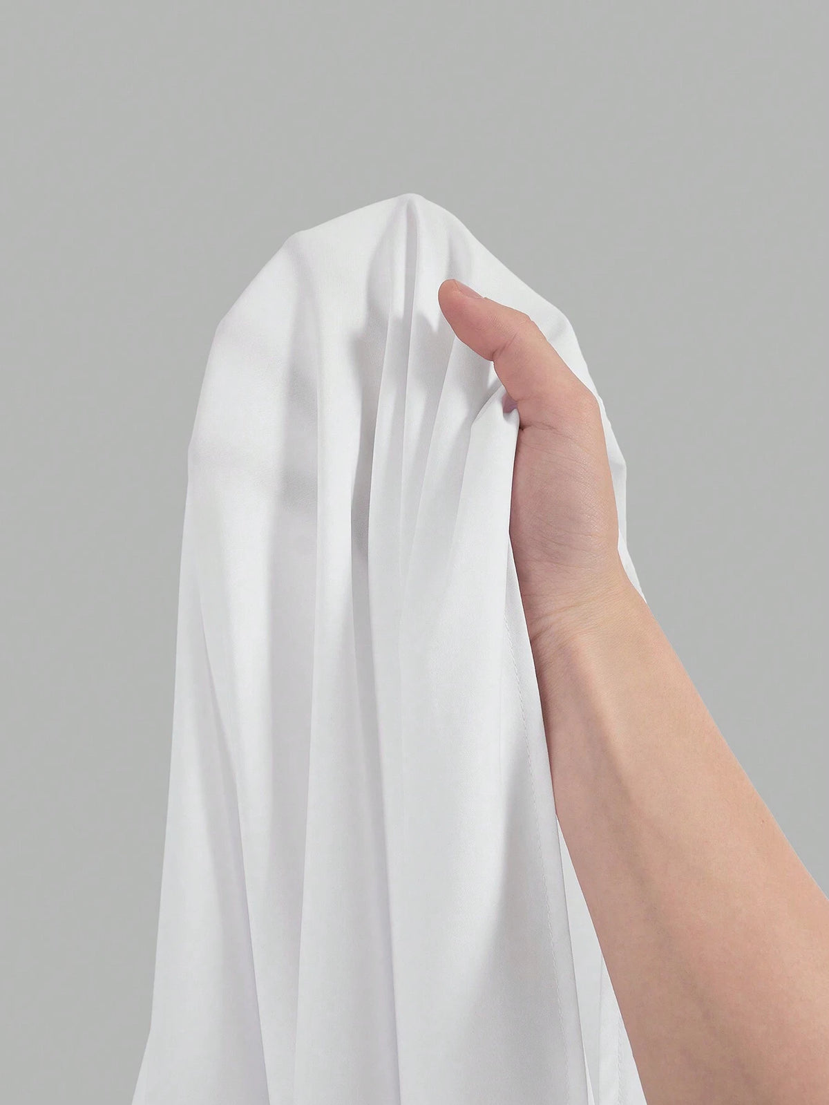 Loose Basic Casual Shirt With Short Front And Long Back, And Lantern Sleeves