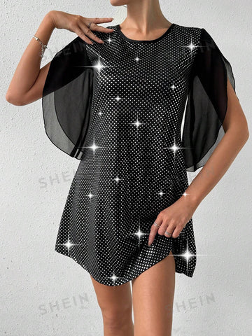 Sequin Patchwork Dress