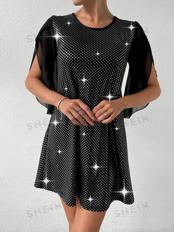 Sequin Patchwork Dress