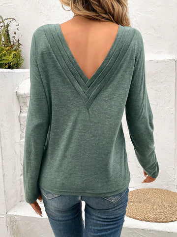 Solid Round Neck Tee