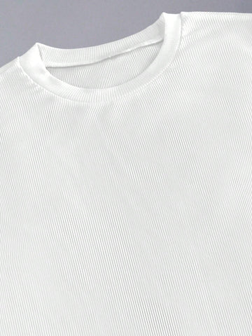 Spring/Summer Knitted Stand Collar Sleeveless Bodysuit + Front Slit Woven Printed Skirt Two Piece Outfit