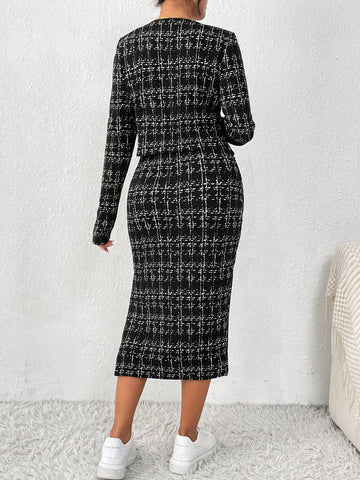 Women'S Printed Cami And Jacket Set With Split Hem