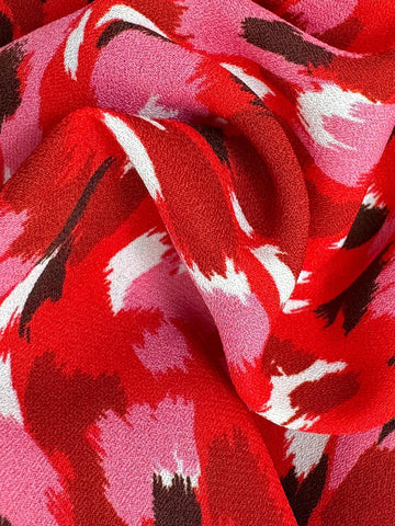 Women Casual Full Print Ruched Waist Midi Dress, For Autumn