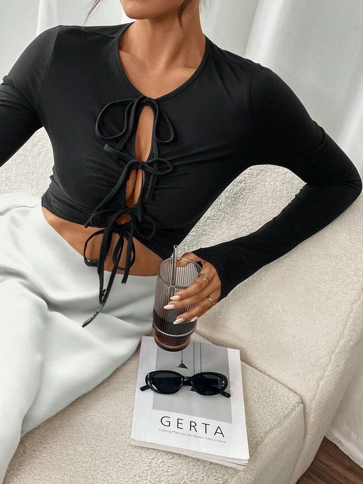 Women Lace Patchwork Textured Halter Bodysuit