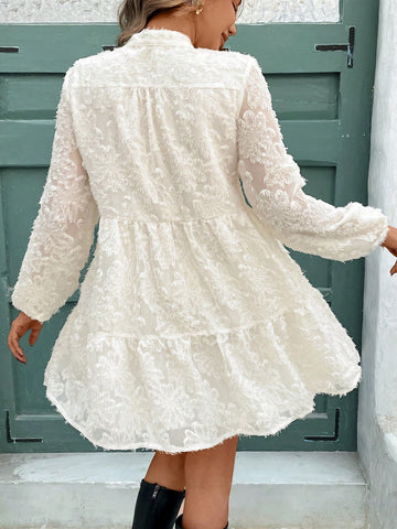 Women Winter Casual Solid Color Cutout Mini Dress