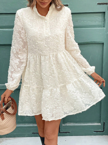 Women Winter Casual Solid Color Cutout Mini Dress