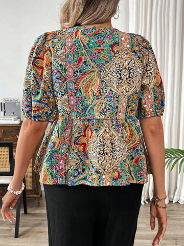 Frenchy Women's Cardigan, Puff Sleeve Blouse, Women's Shirt, Bow Tie Strap, Casual Holiday Women's Shirt