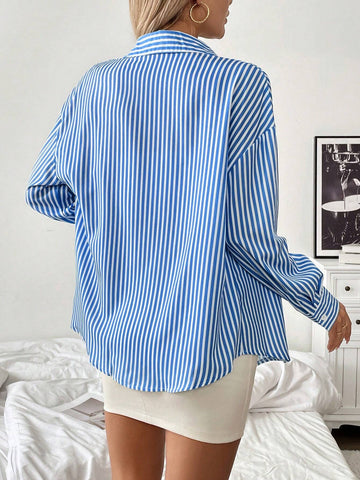 Frenchy Women's Casual Vacation Long Sleeve Shirt, Graduation Attire, Women's Clothing Blouse