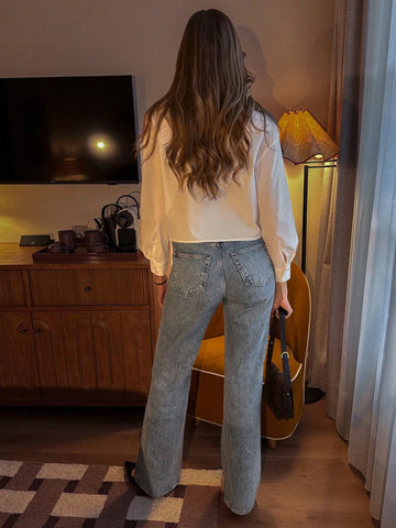 Frenchy Women's Shirt, Ladies Top, Long Sleeve, Autumn/Winter Clothing, Base Shirt