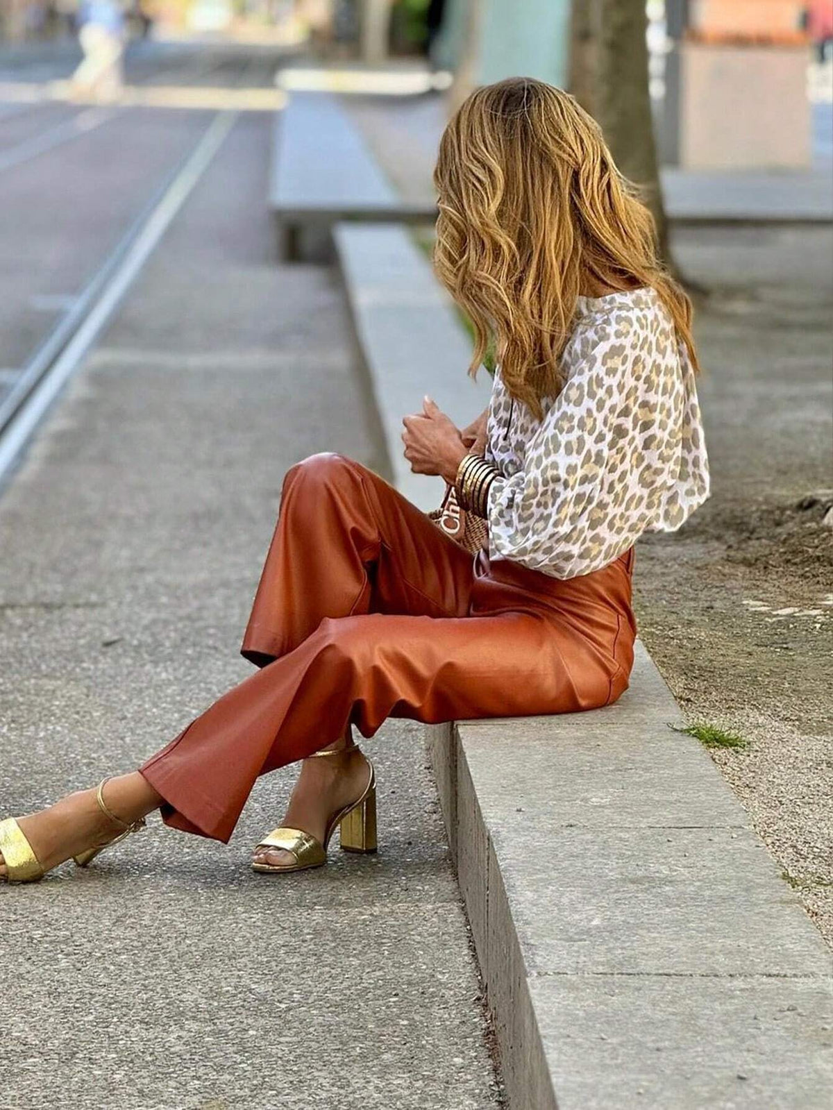 Frenchy Women's V-Neck All-Over Allover Print Casual Shirt, Summer Clothes