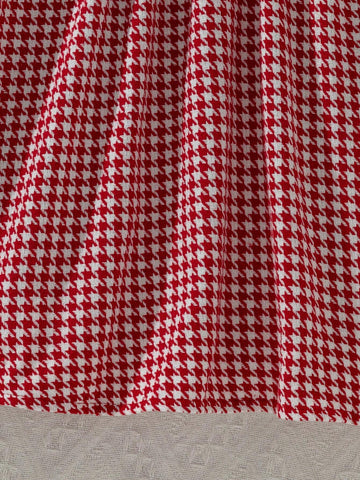 Girls A-Line Dress With Fashionable Ruffle Trim & Bow Decor, Graceful Elegance For Daily Wear