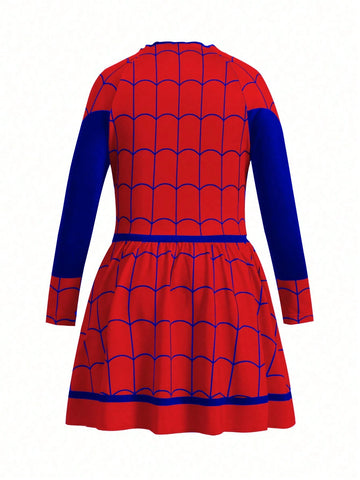 Girls' Slim-Fit Costume Dress, Autumn/Winter