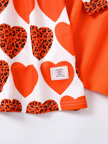 Girls Velvet Floral Print Long Sleeve Dress, Elegant For Party In Autumn & Winter