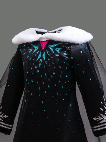 Kids Christmas Party & New Year Party Dress, Holiday Occasion Dress For Children, Autumn/Winter, Birthday Party, Festival Costume