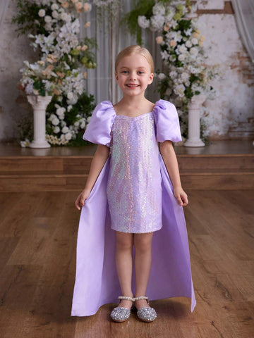 Kids Christmas Princess Girls Elegant Evening Gown Party Dress