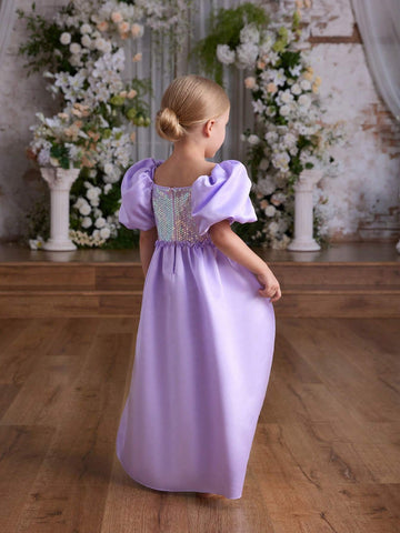 Kids Christmas Princess Girls Elegant Evening Gown Party Dress