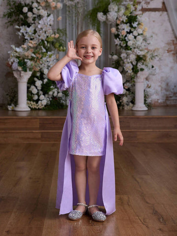 Kids Christmas Princess Girls Elegant Evening Gown Party Dress