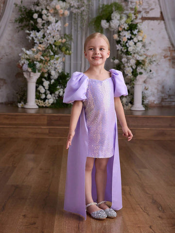 Kids Christmas Princess Girls Elegant Evening Gown Party Dress