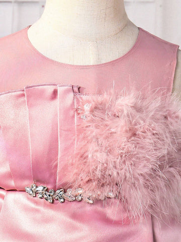 Gorgeous Multilayer Mesh Tulle Fuchsia Dress For Young And Toddler Girls, Ideal For Parties And Special Moments