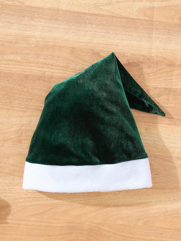 Halloween Girl Outfit; Christmas 2pcs Young Girl Fashionable Minimalist Christmas Sleeveless Round Neck Red & White Patchwork Dress