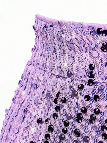 Haute Flap Pocket Sequin Wide Leg Pants