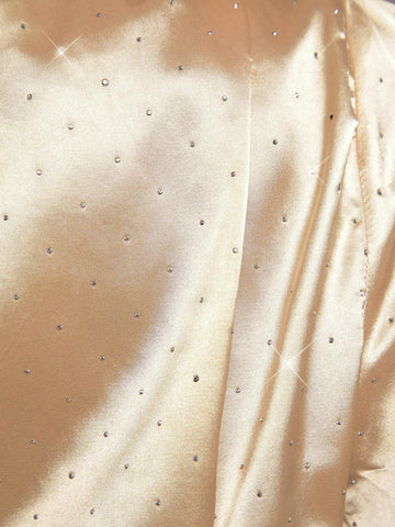 Haute Metallic Twist & Rhinestone Embellishments Blouse