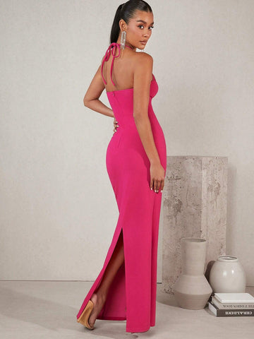 Peekaboo Lace Bust Mermaid Hem Dress