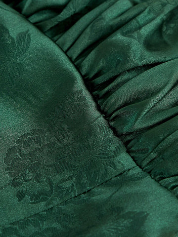 Haute Satin Flare Mini Dress With Lace Up Back
