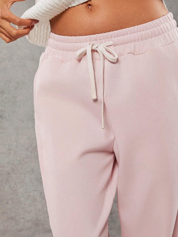 Haute Stripe Side Drawstring Sweatpants
