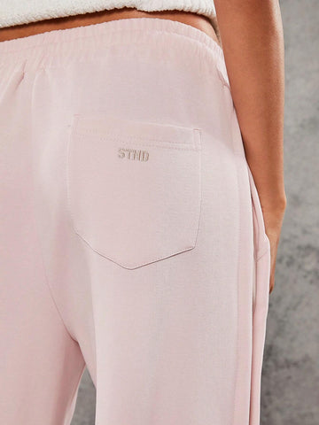 Haute Stripe Side Drawstring Sweatpants