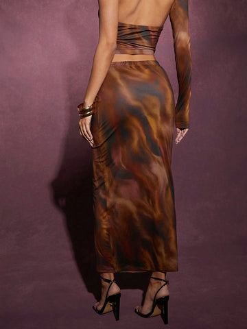 Haute Women's Skirt Slim Fit Fashionable Daily Elegant