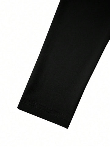 Asymmetrical Slim Fit 's T-Shirt With One Shoulder And Chain Decoration