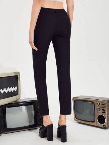 ICON Butterfly Print Cut Out Pants