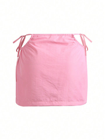 ICON Flap Pocket Drawstring Waist Cargo Skirt