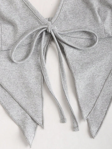 Halter Top & Pleated Skirt Set With Strap