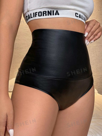 ICON High Waist PU Leather Concert Outfits Shorts