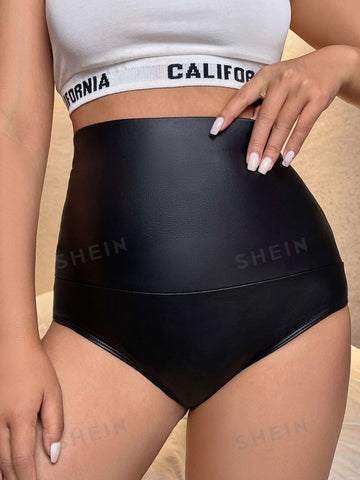 ICON High Waist PU Leather Concert Outfits Shorts