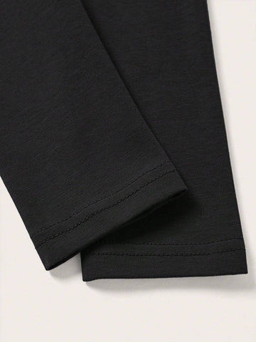 Solid Color Cropped Hollow Out T-Shirt