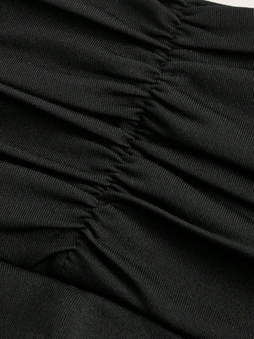 Solid Crop Tank Top & Skirt